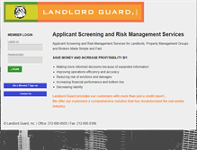 Tablet Screenshot of landlordguard.com